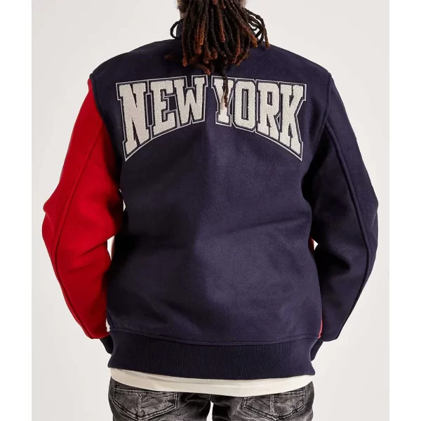 27X World Series New York Yankees Color-Block Wool Varsity Jacket