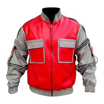 Back To The Future 2 Marty McFly Fox Leather Jacket