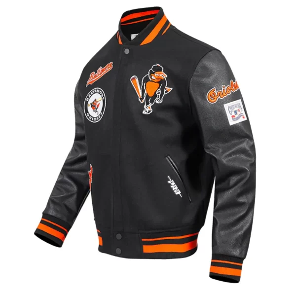 Baltimore Orioles Retro Classic Rib Varsity Jacket