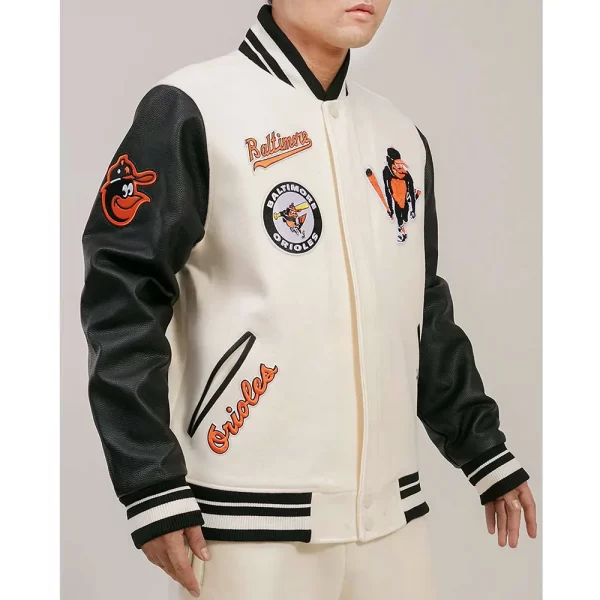 Baltimore Orioles Retro Classic Rib Varsity Jackets