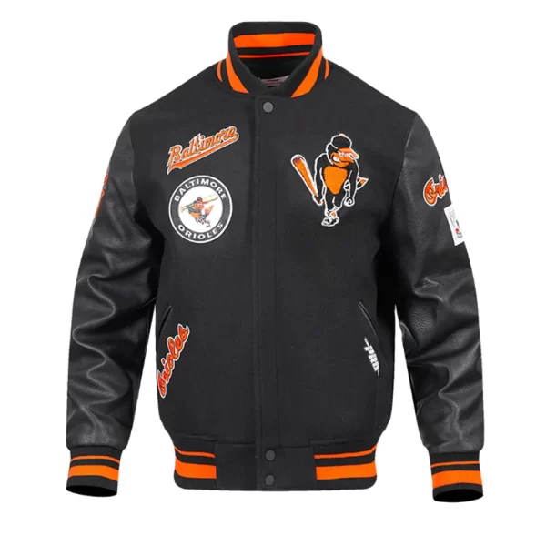 Baltimore Orioles Retro Classic Rib Wool Varsity Jacket