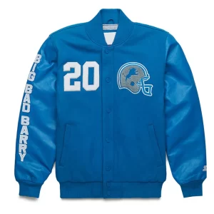 Barry Sanders Detroit Lions Varsity Jacket