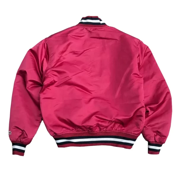 Burgundy Carolina Gamecocks Bomber Full-Snap Satin Jacket