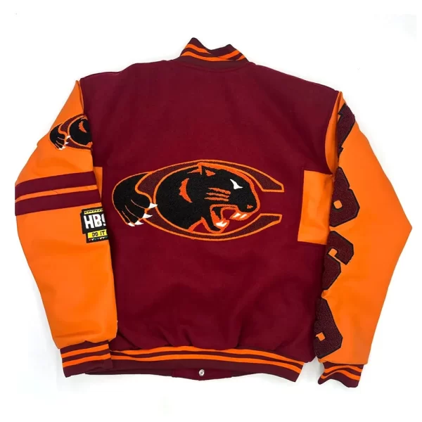 Claflin Panthers Ole Skool Wool Leather Varsity Jacket