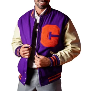 Clemson Tigers Ceremony Letterman Wool Jacket