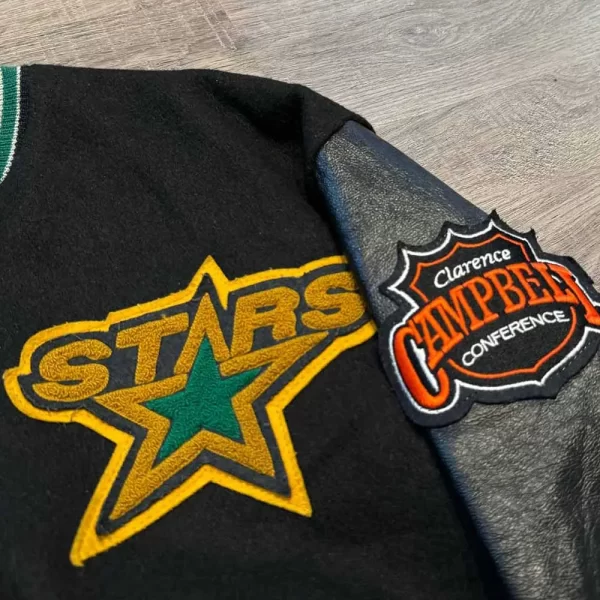 Dallas Stars 90’s Black Varsity Jacket