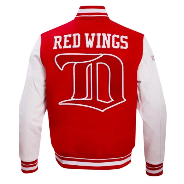 Detroit Red Wings Retro Classic Full-Snap Varsity Wool Jacket