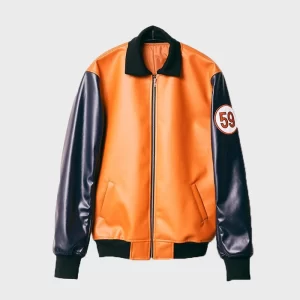 Dragon Ball Z Goku 59 Bomber Leather Jacket