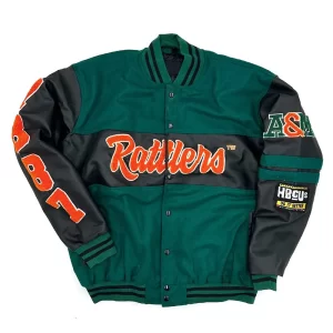 Florida A&M Rattlers Ole Skool Wool Letterman Jacket