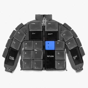 Grey, Black And Blue Keyboard Jacket