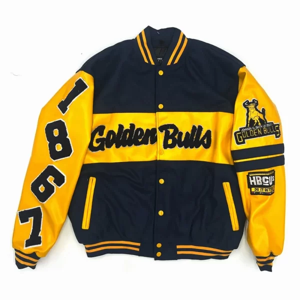 JCSU Golden Bulls Ole Skool Wool Letterman Jacket