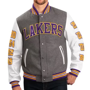 Los Angeles Lakers Challenger Wool Varsity Jacket