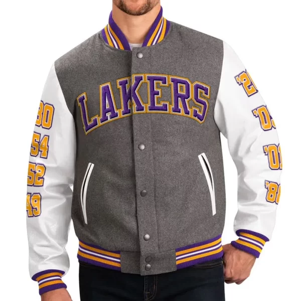 Los Angeles Lakers Challenger Wool Varsity Jacket