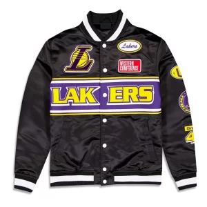 Los Angeles Lakers Rally Drive 2024 Satin Jacket