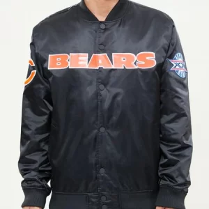 Men’s Pro Standard Chicago Bears Black Satin Jacket