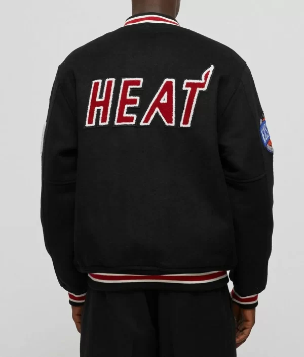 Miami Heat Hardwood Classics Varsity Wool Jacket