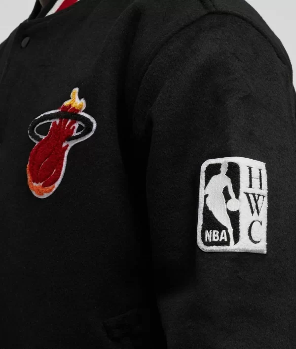 Miami Heat Hardwood Classics Varsity Wool Jackets