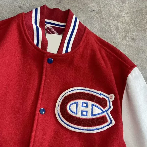 Montreal Canadiens 1993 Red & White Varsity Jacket