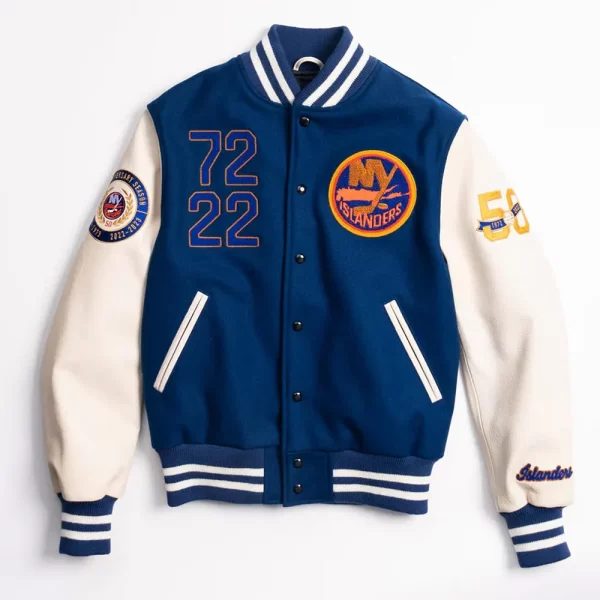 NY Islanders 50th Anniversary Wool Varsity Jacket