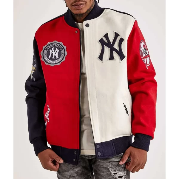 NY Yankees 27X World Series Wool Varsity Jacket