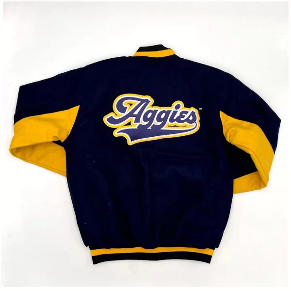 Navy North Carolina A&T Aggies Ole Skool Varsity Wool Jacket