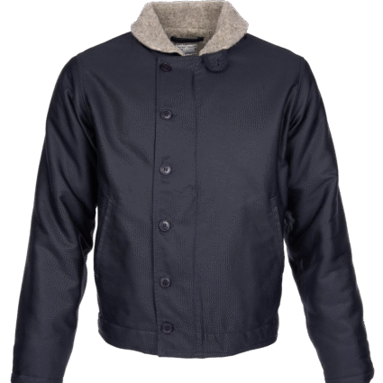 Pike Brothers 1944 N1-deck Waxed Navy Blue Jacket