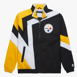 Pittsburgh Steelers Star Windbreaker Nylon Jacket