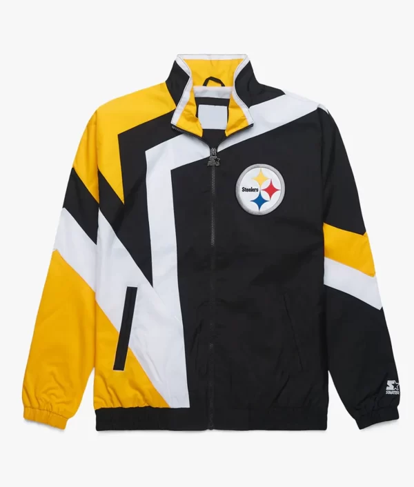 Pittsburgh Steelers Star Windbreaker Nylon Jacket