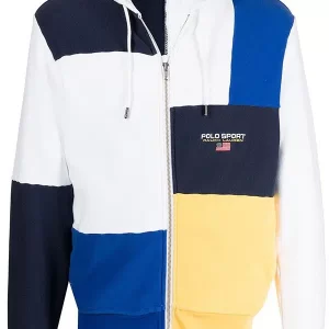 Polo Ralph Lauren Patchwork-Effect Track Cotton Jacket