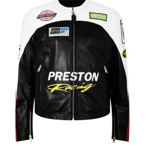 Preston Racing Real Leather Jacket