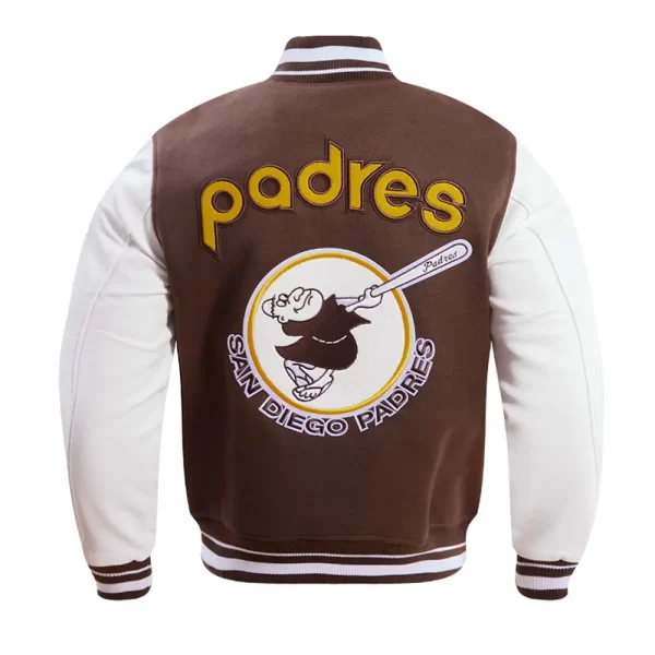 Retro San Diego Padres Classic Rib Wool Varsity Jacket