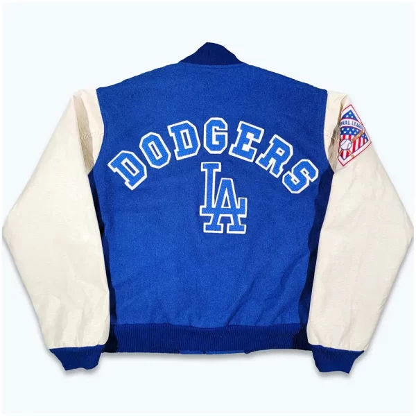 Royal Blue & White Los Angeles Dodgers 80s Varsity Wool Jacket