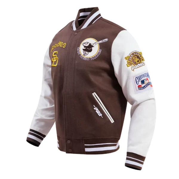 San Diego Padres Retro Classic Rib Varsity Jacket