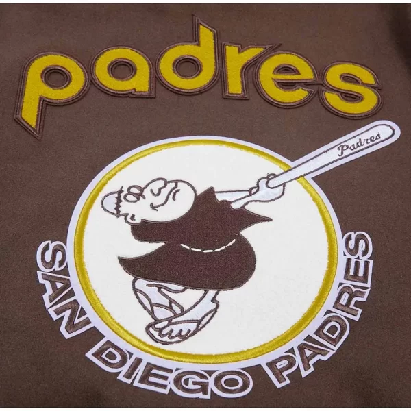 San Diego Padres Retro Classic Rib Varsity Jackets