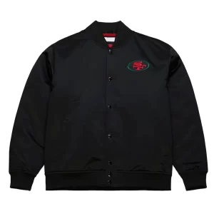 San Francisco 49ers Black Excellence Satin Jacket