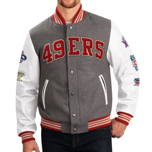 San Francisco 49ers Challenger Wool Varsity Jacket