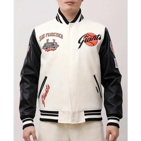 San Francisco Giants Retro Classic Rib Varsity Jacket