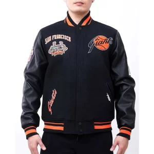 San Francisco Giants Retro Classic Rib Varsity Jacket