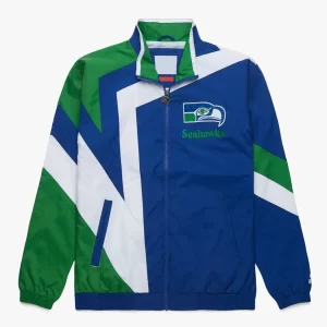 Seattle Seahawks Star Windbreaker Nylon Jacket