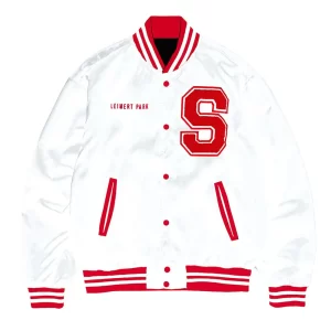 Sole Folks Varsity White Satin Jacket