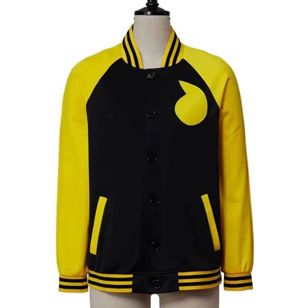 Soul Eater Black and Yellow Wool Varsity Jacket