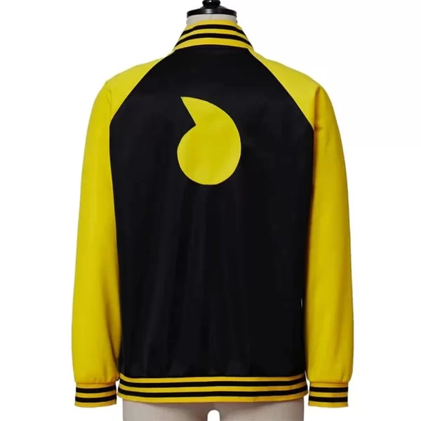 Soul Eater Varsity Black and Yellow Button Wool Jacket