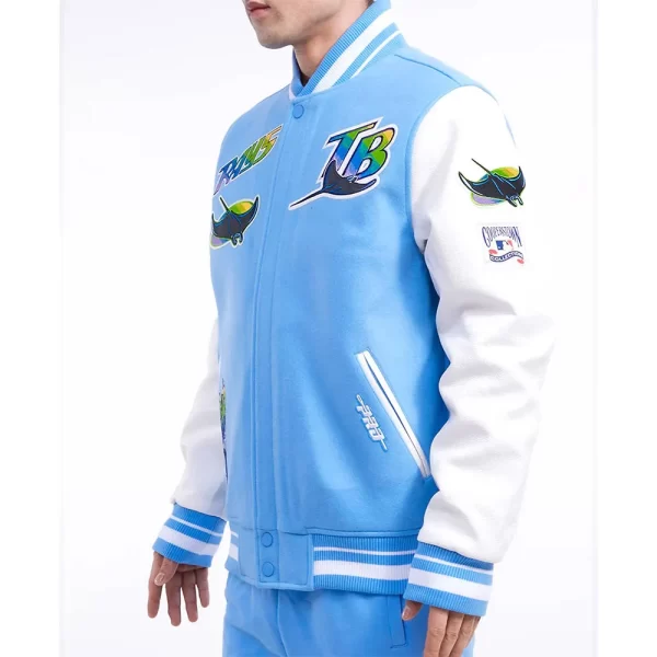 Tampa Devil Rays Retro Classic Rib Varsity Jackets