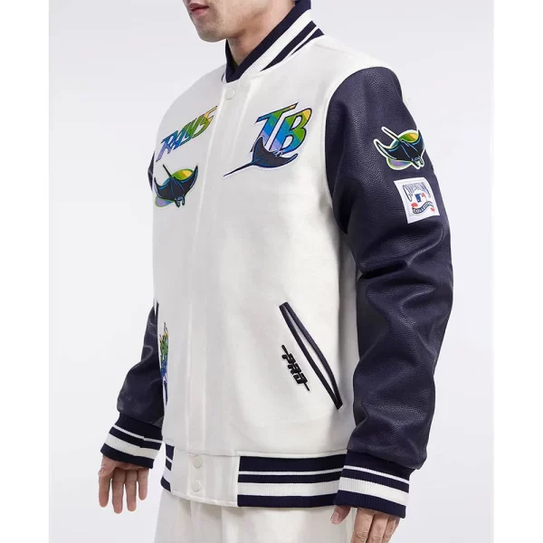 Tampa Devil Rays Retro Classic Rib Varsity Jackets