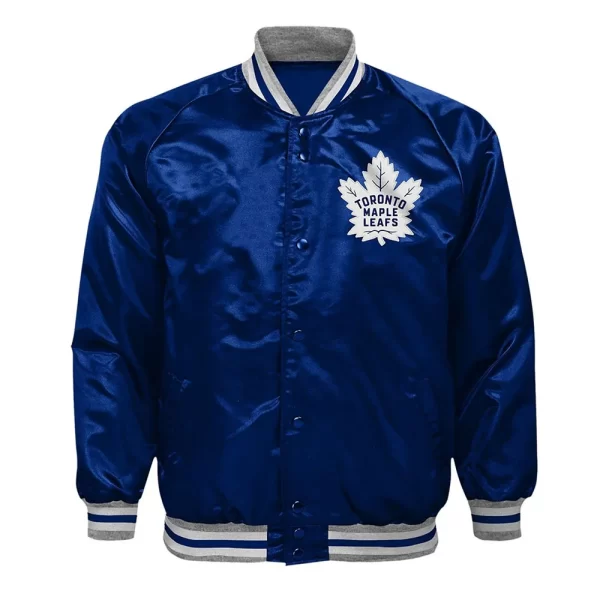 Toronto Maple Leafs Youth Ace Defender Satin Jacket