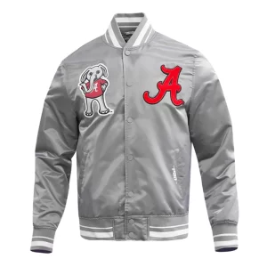 University of Alabama Classic Rib Satin Jacket