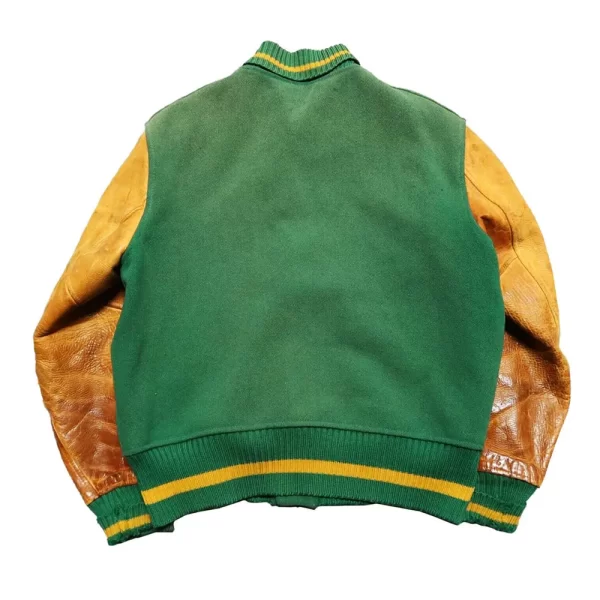 University of San Francisco Green & Tan Wool Varsity Jacket