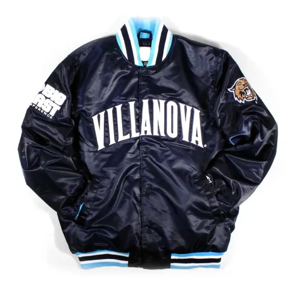 Villanova Wildcats Navy Blue Satin Jacket