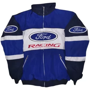 Vintage Racing F0rd Blue Jacket