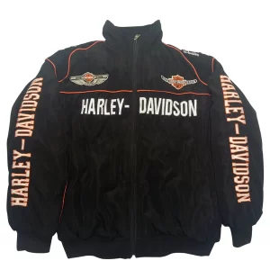 Vintage Racing Harley Black Jacket